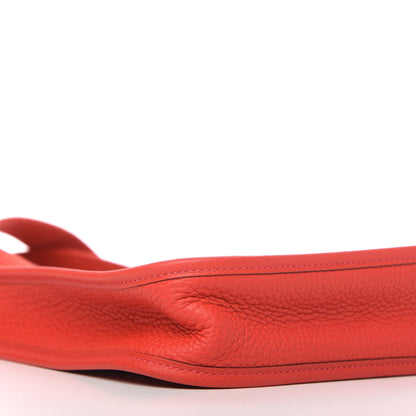 Hermes Taurillon Clemence Amazone Evelyne TPM Rouge Tomate 6 of 10
