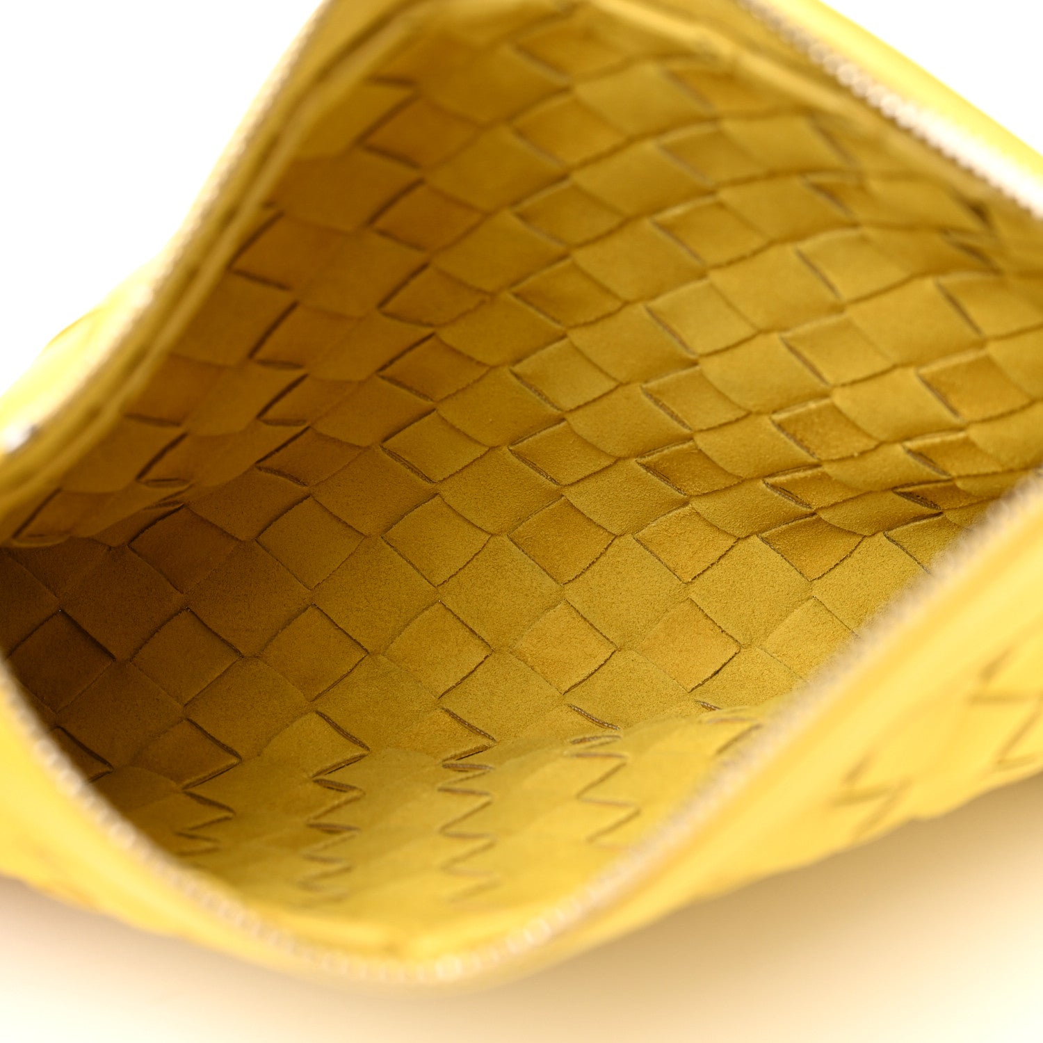Bottega Veneta Nappa Intrecciato Flat Zip Pouch Buttercup 5 of 6