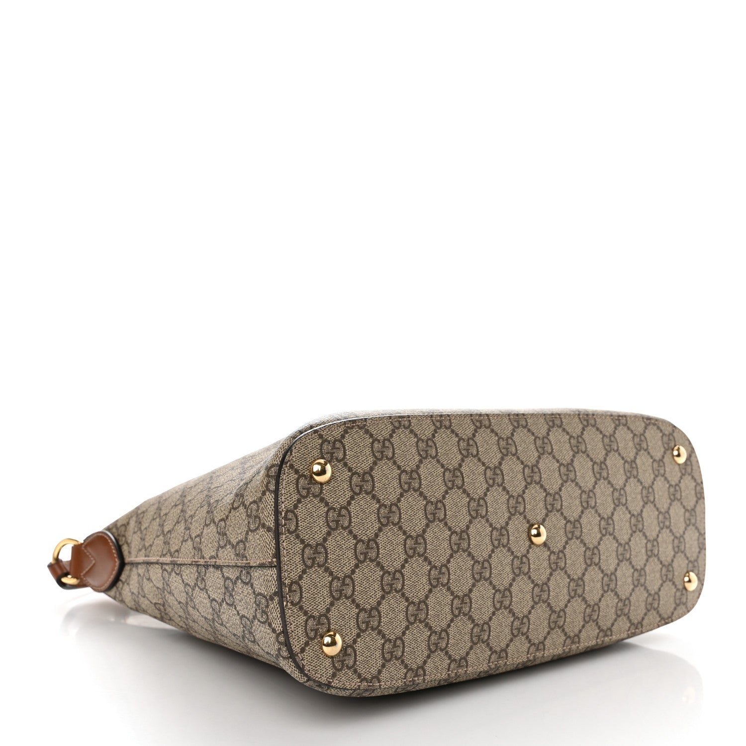 Gucci GG Supreme Monogram Linea A Hobo Brown 4 of 10