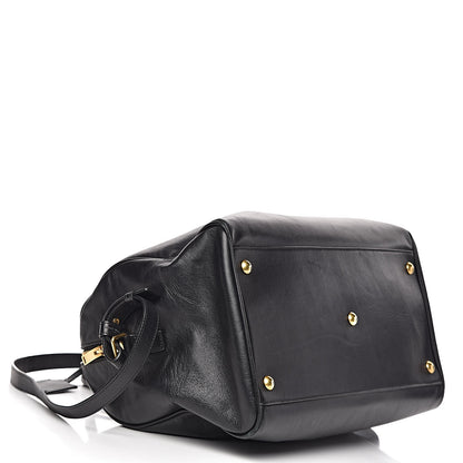 Saint Laurent Calfskin Classic Duffle 12 Black 4 of 18