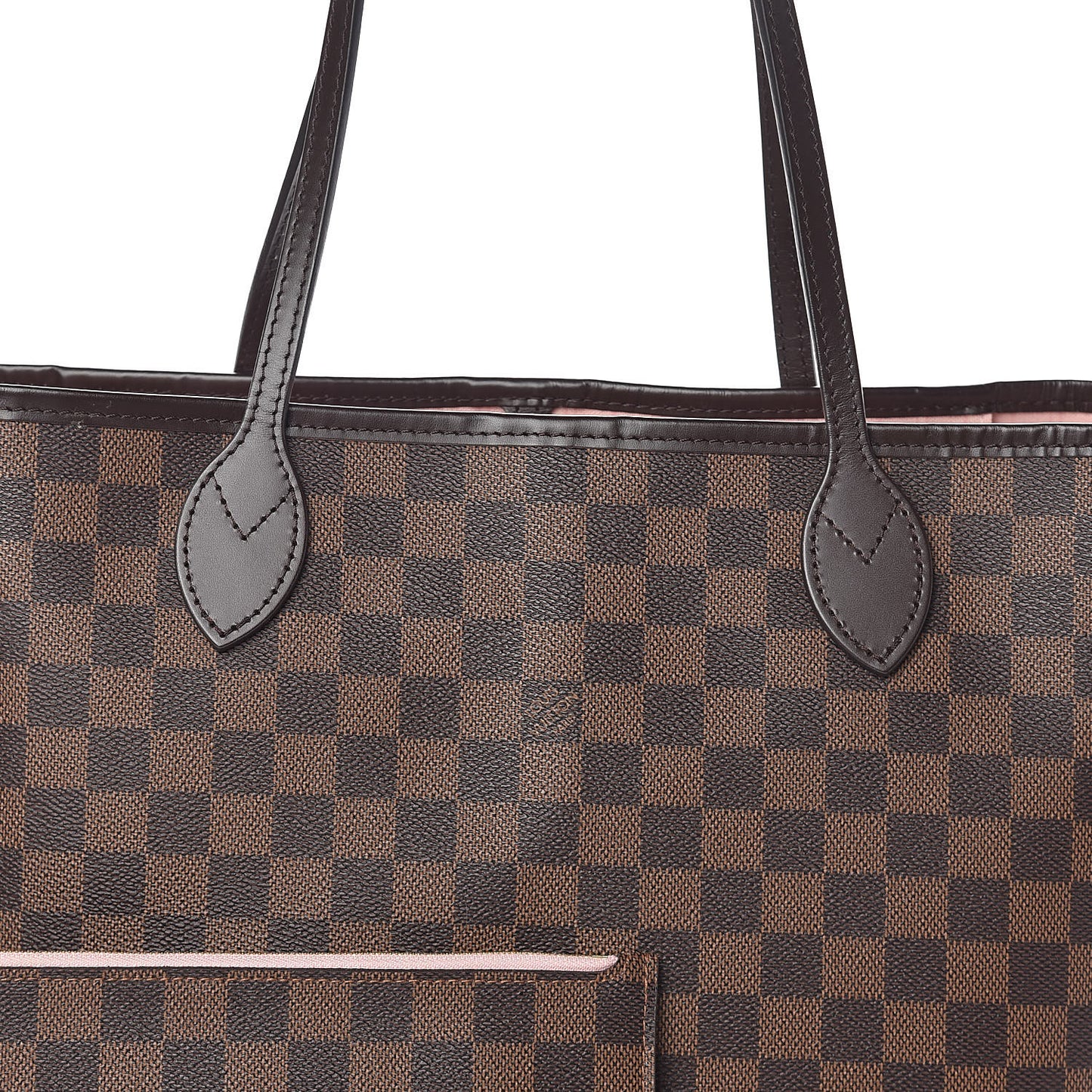 Damier Ebene Neo Neverfull MM Rose Ballerine