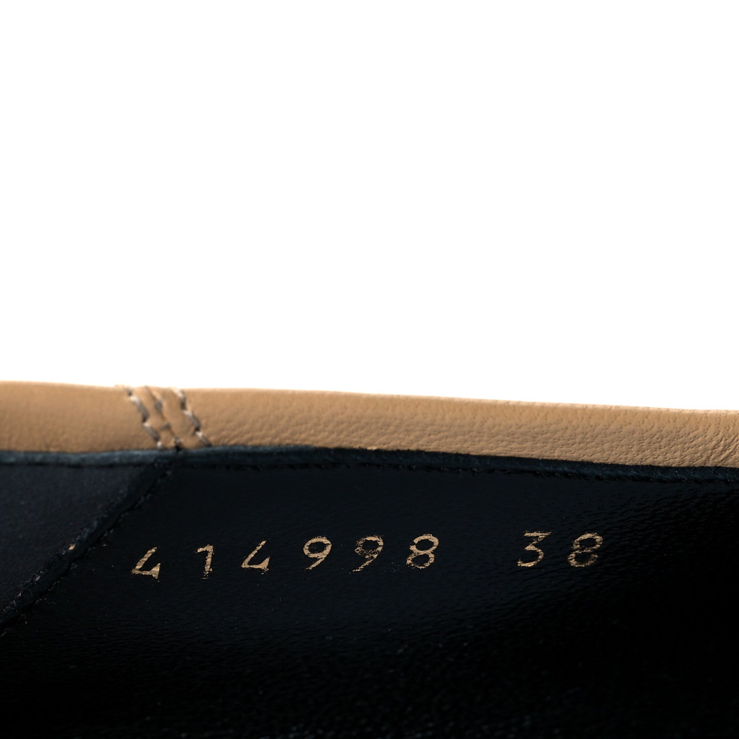 Gucci Lambskin Womens Brixton Horsebit Loafers 38 Wheat 8 of 9