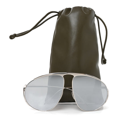 Loewe Metal Hillock Aviator Oversized Sunglasses LW40180U Silver 7 of 7
