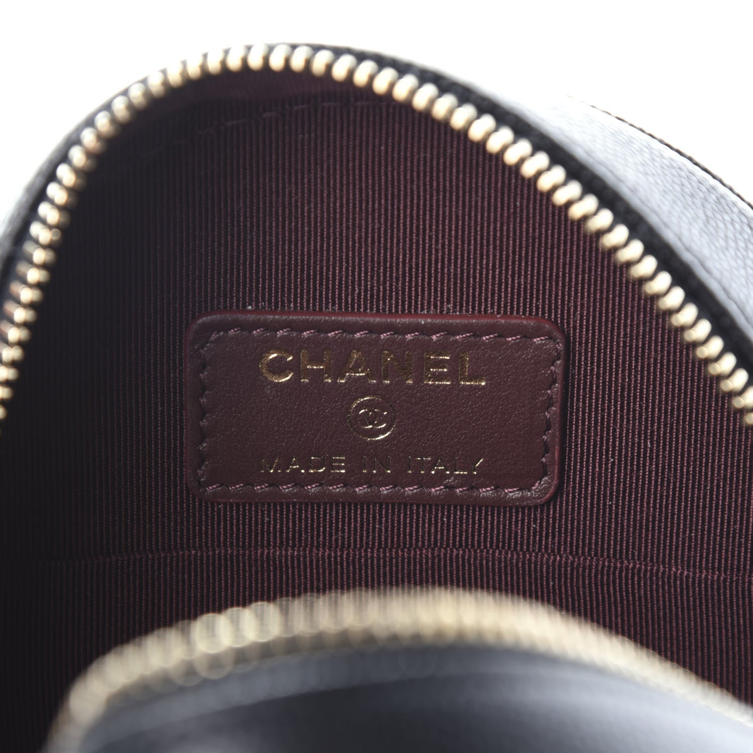 Chanel Caviar Quilted Round Clutch With Chain Black 6 of 9