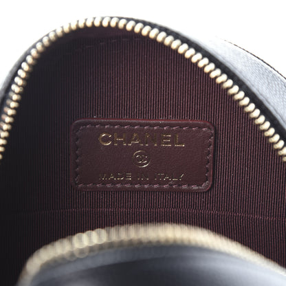 Chanel Caviar Quilted Round Clutch With Chain Black 6 of 9