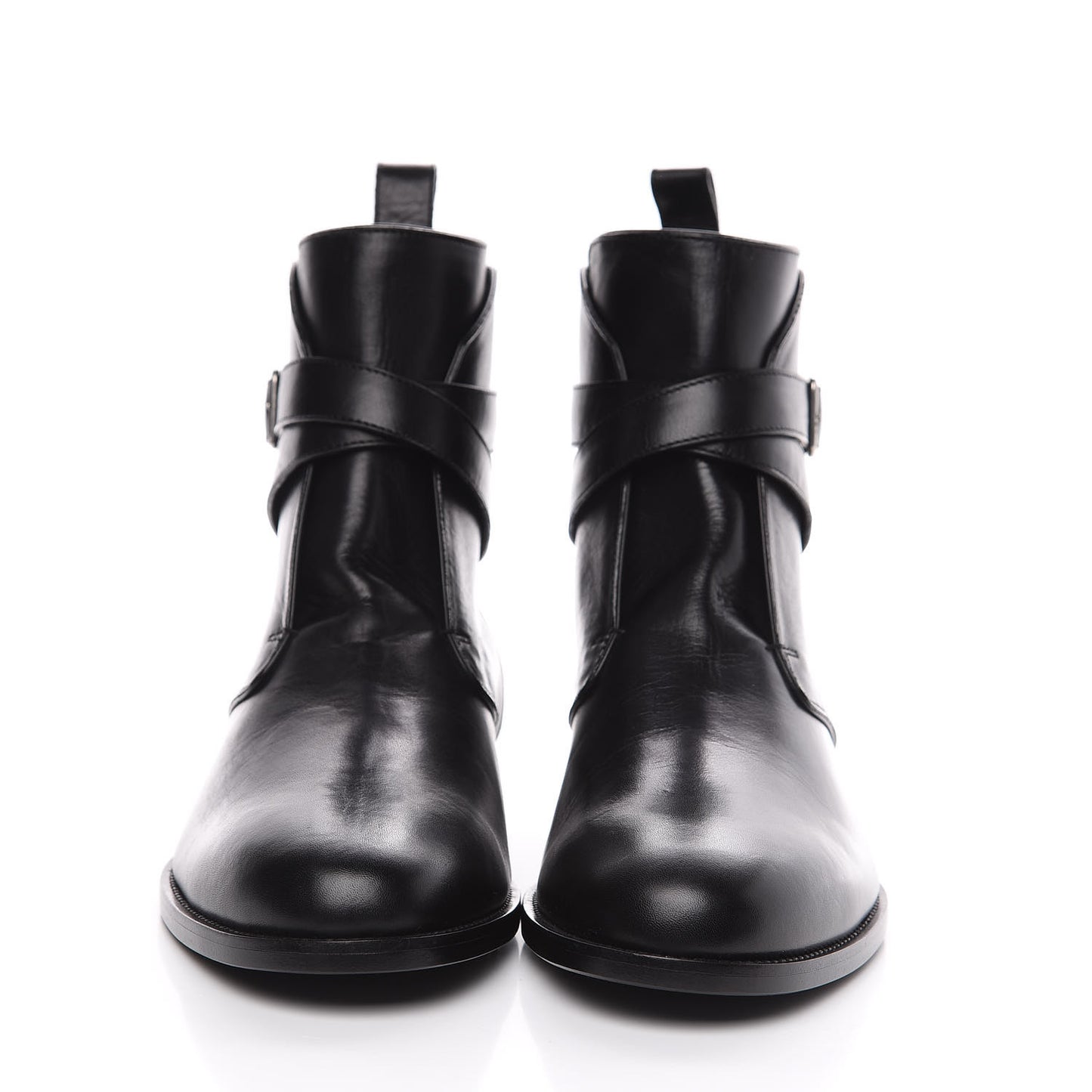 Calfskin Dare 25 Jodhpur Ankle Boots 40 Black