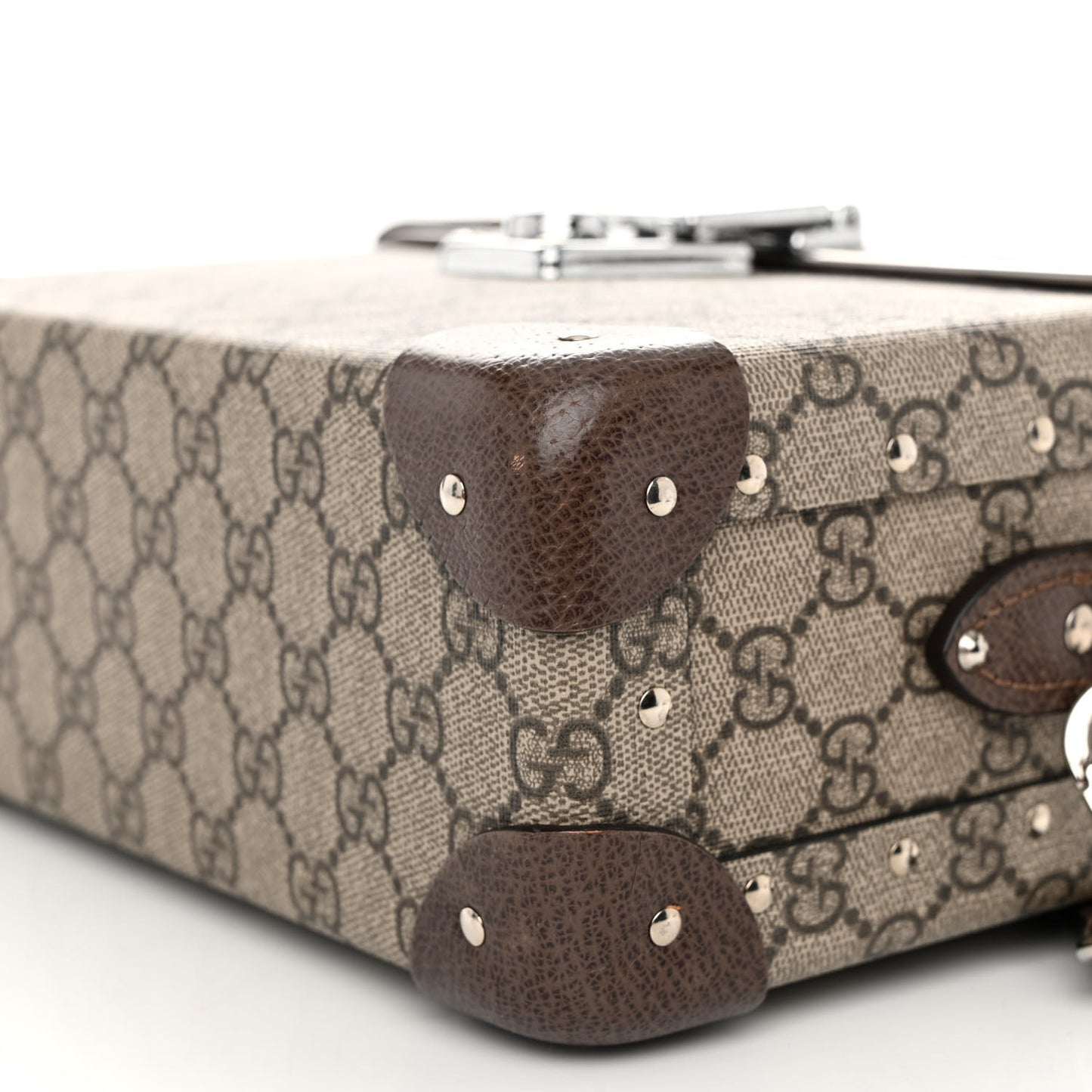 GG Supreme Monogram Globe-Trotter Beauty Case Brown