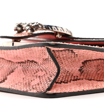 Gucci Snakeskin Enamel Mini Dionysus Shoulder Bag Pastel Pink 10 of 17