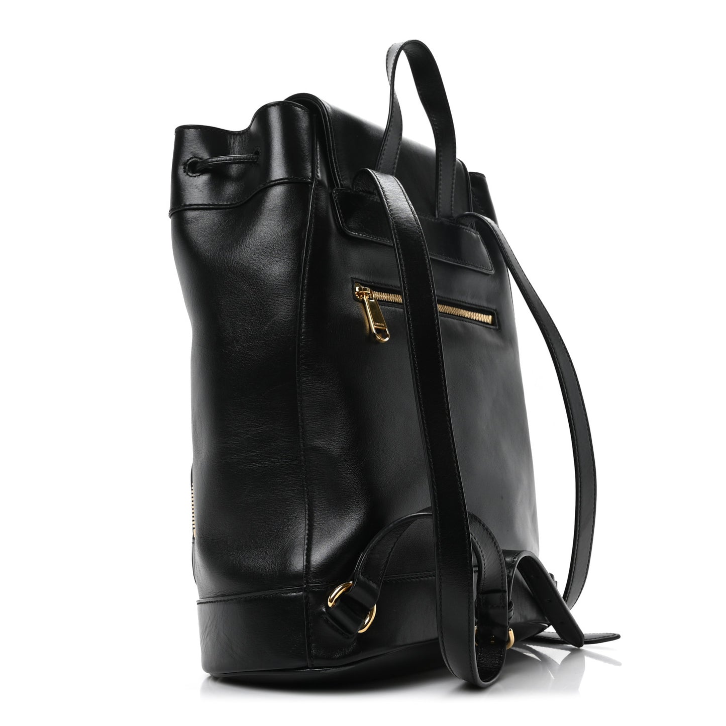 Boarded Plutone Calfskin Horsebit 1955 Single Buckle Backpack Black
