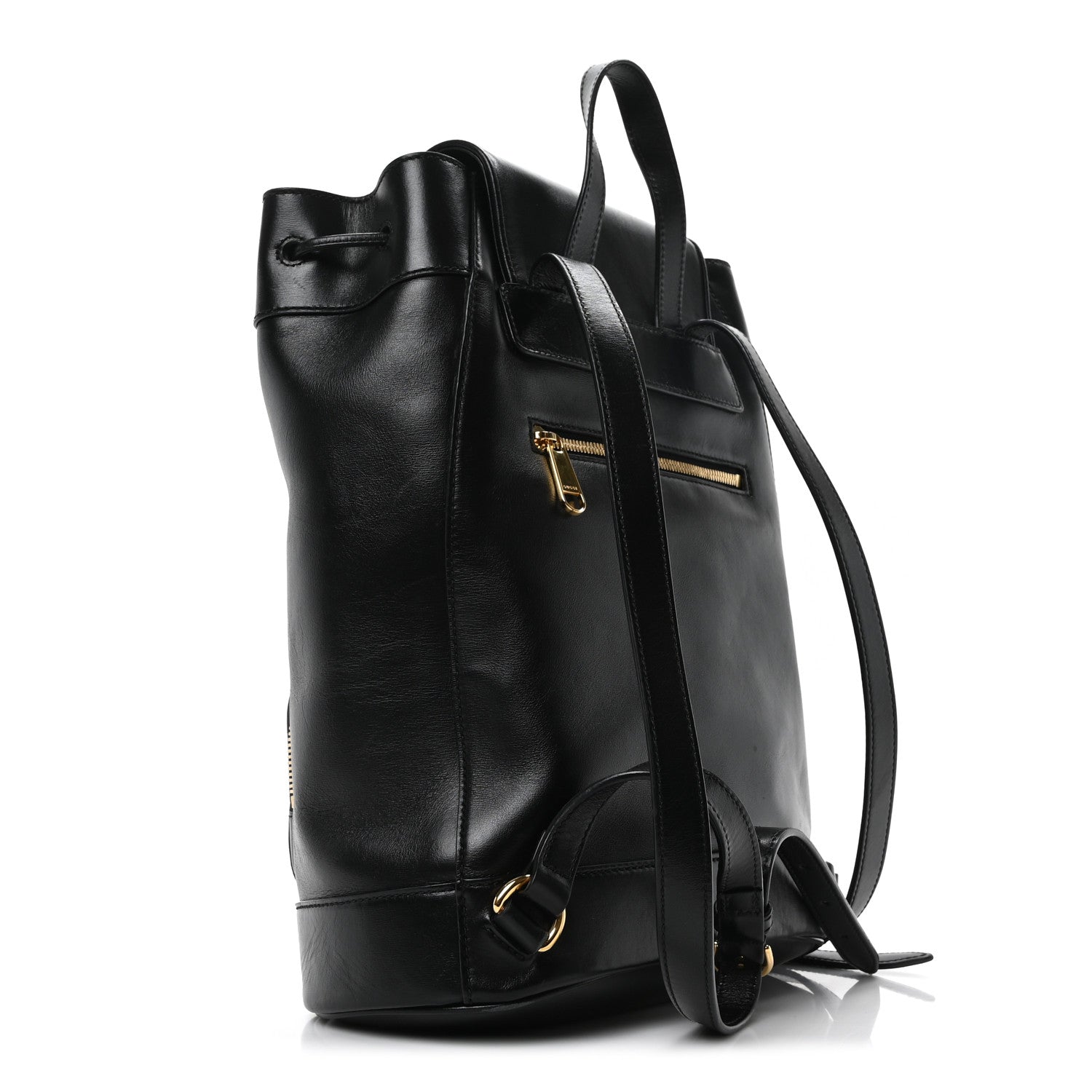 Gucci Boarded Plutone Calfskin Horsebit 1955 Single Buckle Backpack Black 3 of 10