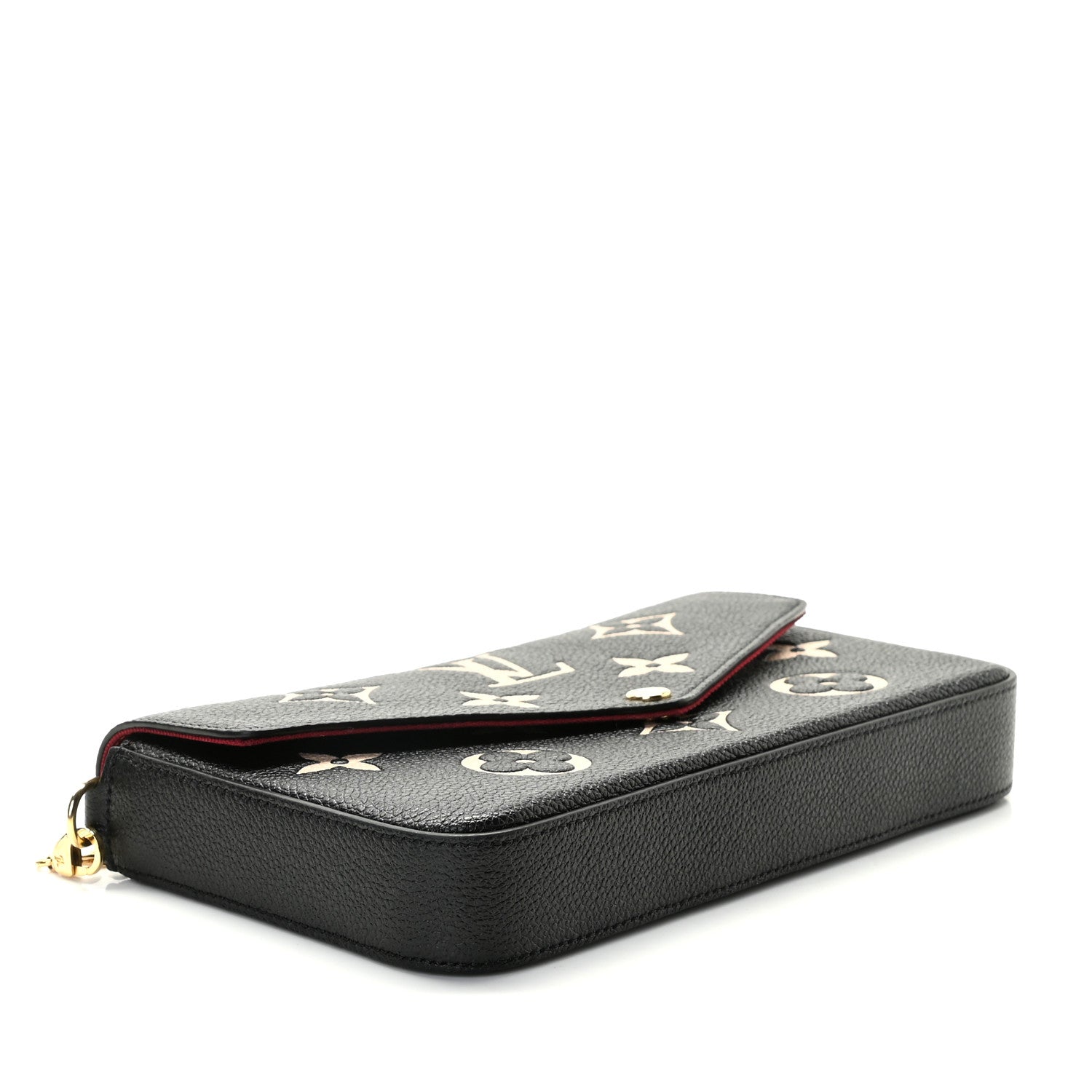 Louis Vuitton Empreinte Monogram Giant Felicie Pochette Black Beige 5 of 9