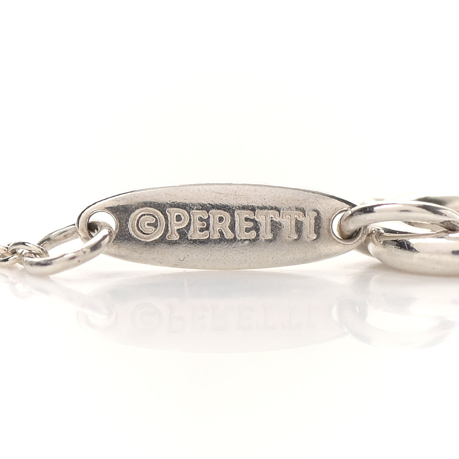 Tiffany Sterling Silver 16mm Elsa Peretti Open Heart Pendant Necklace 7 of 8