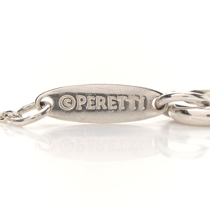 Tiffany Sterling Silver 16mm Elsa Peretti Open Heart Pendant Necklace 7 of 8