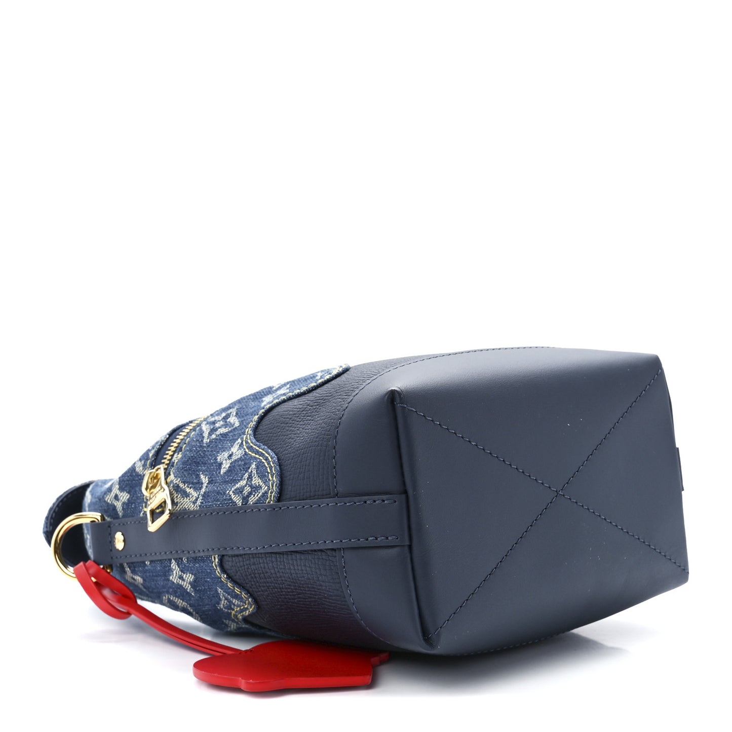 X NIGO Taurillon Monogram Denim Japanese Cruiser Blue