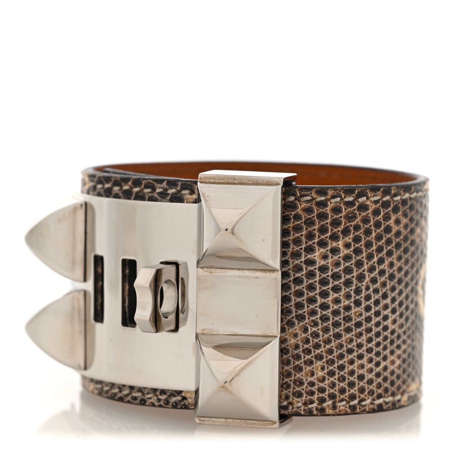 Hermes Lizard Collier de Chien CDC Bracelet S Ombre 3 of 4