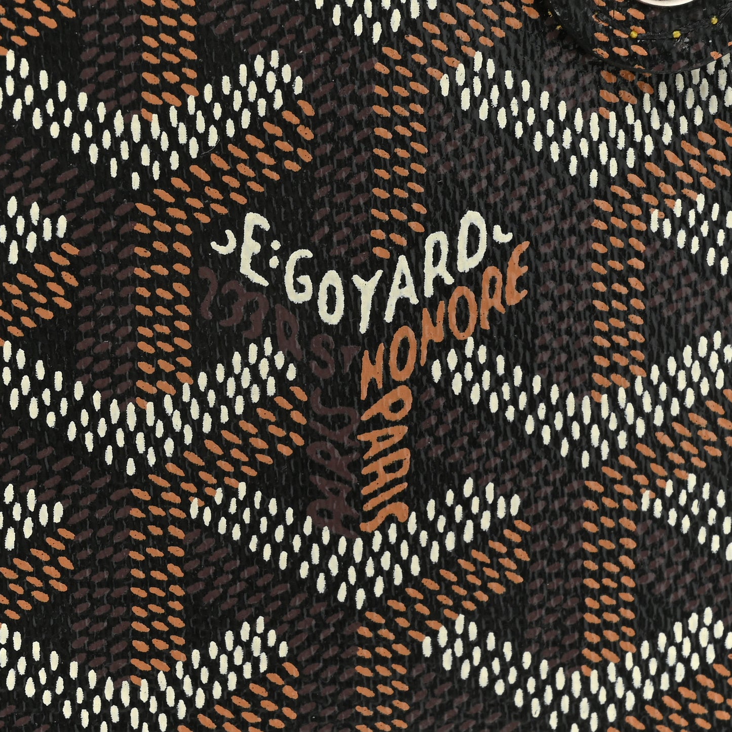Goyardine Montmartre Glasses Case GM Black