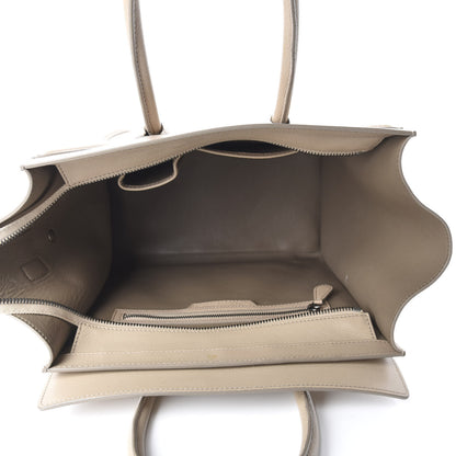 Celine Drummed Calfskin Mini Luggage Dune 5 of 12