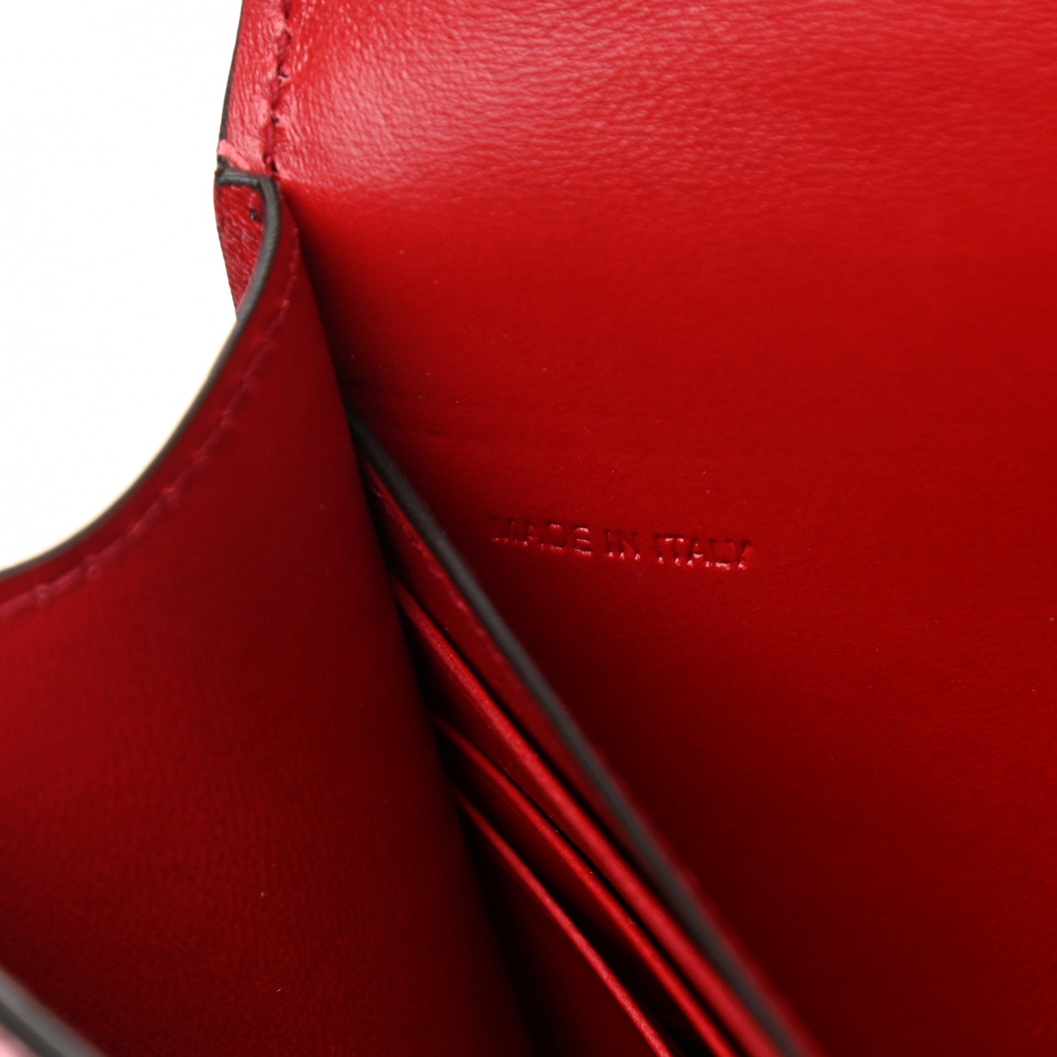 Givenchy Goatskin Quilted GV3 Strap Wallet Vermillon 7 of 14