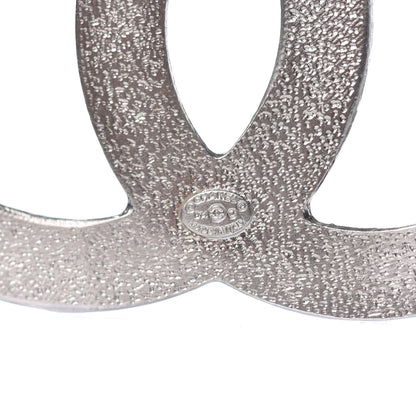 Chanel Baguette Crystal CC Brooch Silver 4 of 5