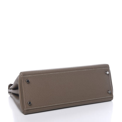 Hermes Togo Kelly Retourne 32 Etoupe 3 of 10