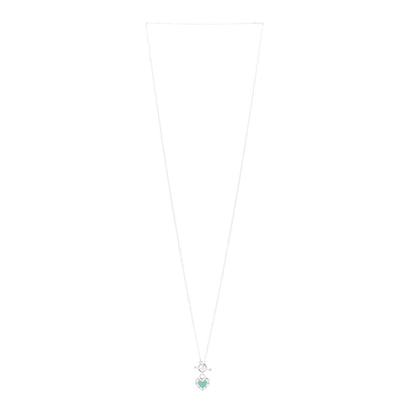 Tiffany Sterling Silver Enamel Return to Tiffany Love Heart Necklace Blue 3 of 5