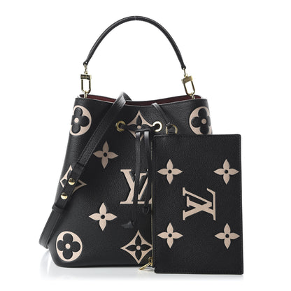 Louis Vuitton Empreinte Monogram Giant Neonoe MM Black Beige 10 of 10