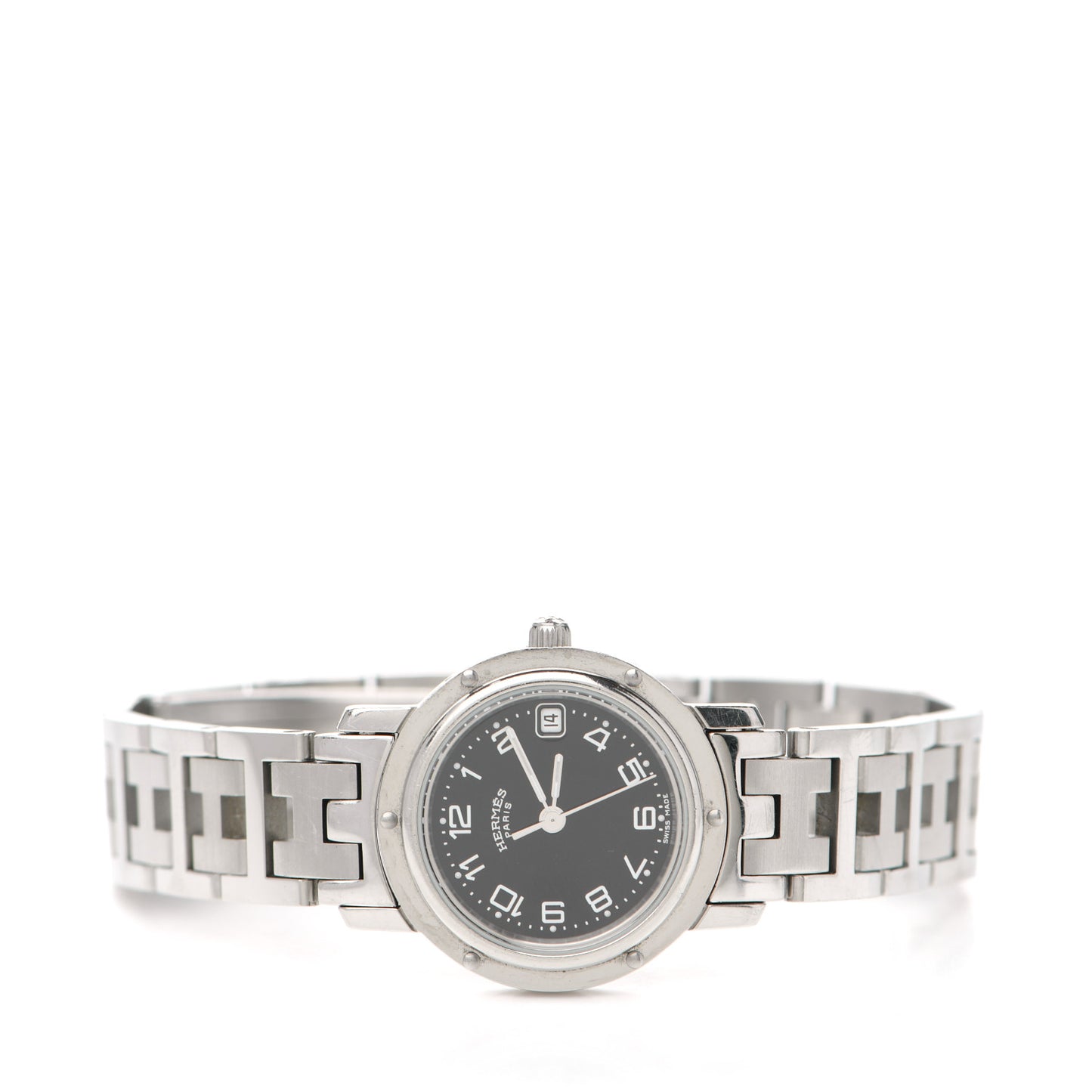 Stainless Steel 24mm Clipper Quartz Watch Black