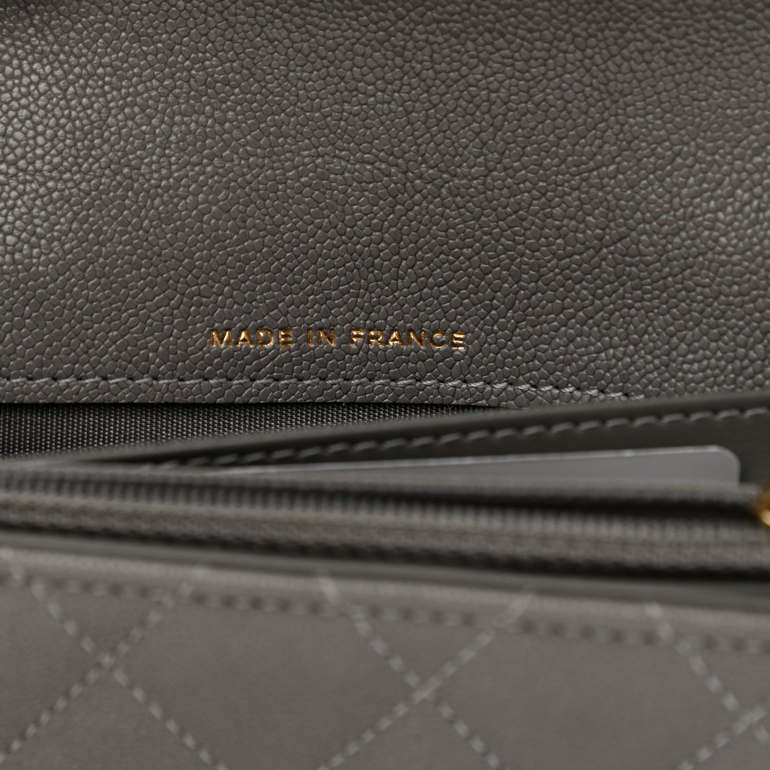 Chanel Caviar Quilted Medium Boy Flap Wallet Grey 7 of 8
