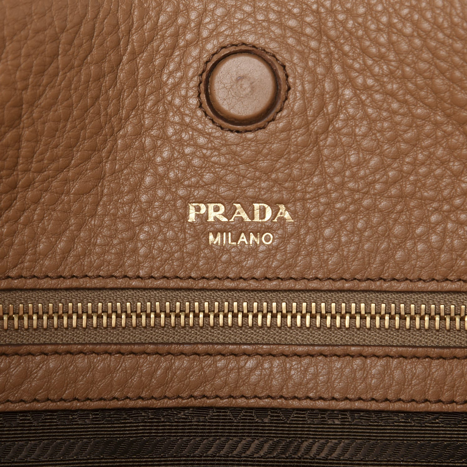 Prada Vitello Daino Pocket Tote Caramel 8 of 9