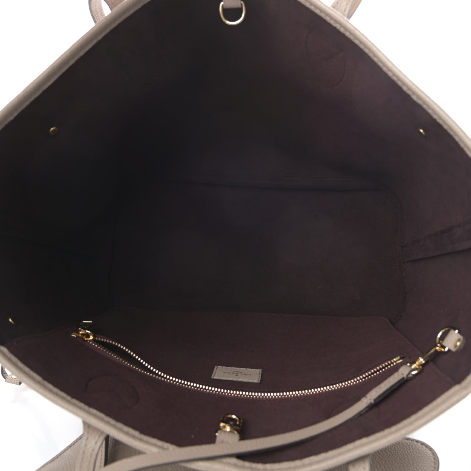 Louis Vuitton Empreinte Monogram Giant Neverfull MM Tourterelle 6 of 11
