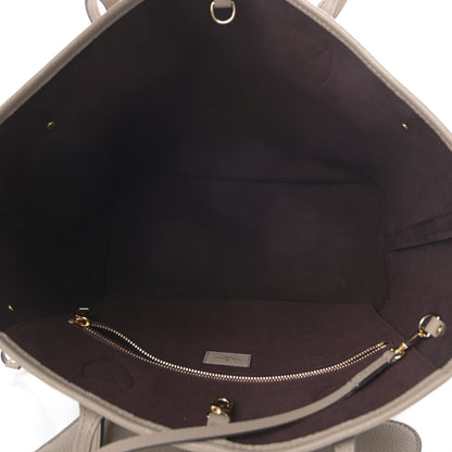 Louis Vuitton Empreinte Monogram Giant Neverfull MM Tourterelle 6 of 11