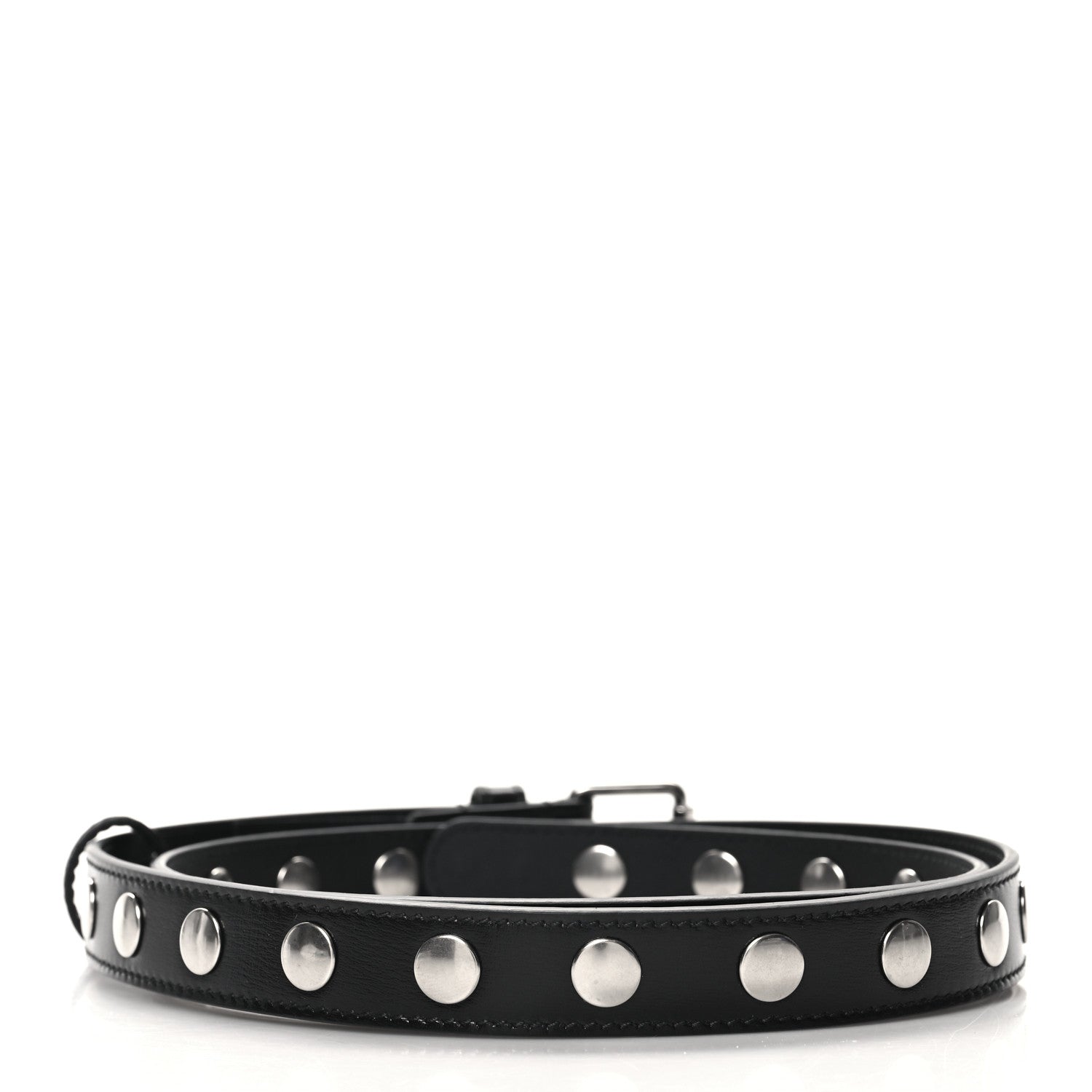 Gucci Calfskin Slim Studded Belt 85 34 Black 2 of 6