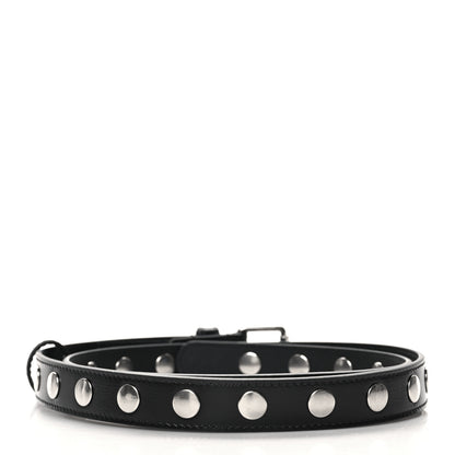 Gucci Calfskin Slim Studded Belt 85 34 Black 2 of 6