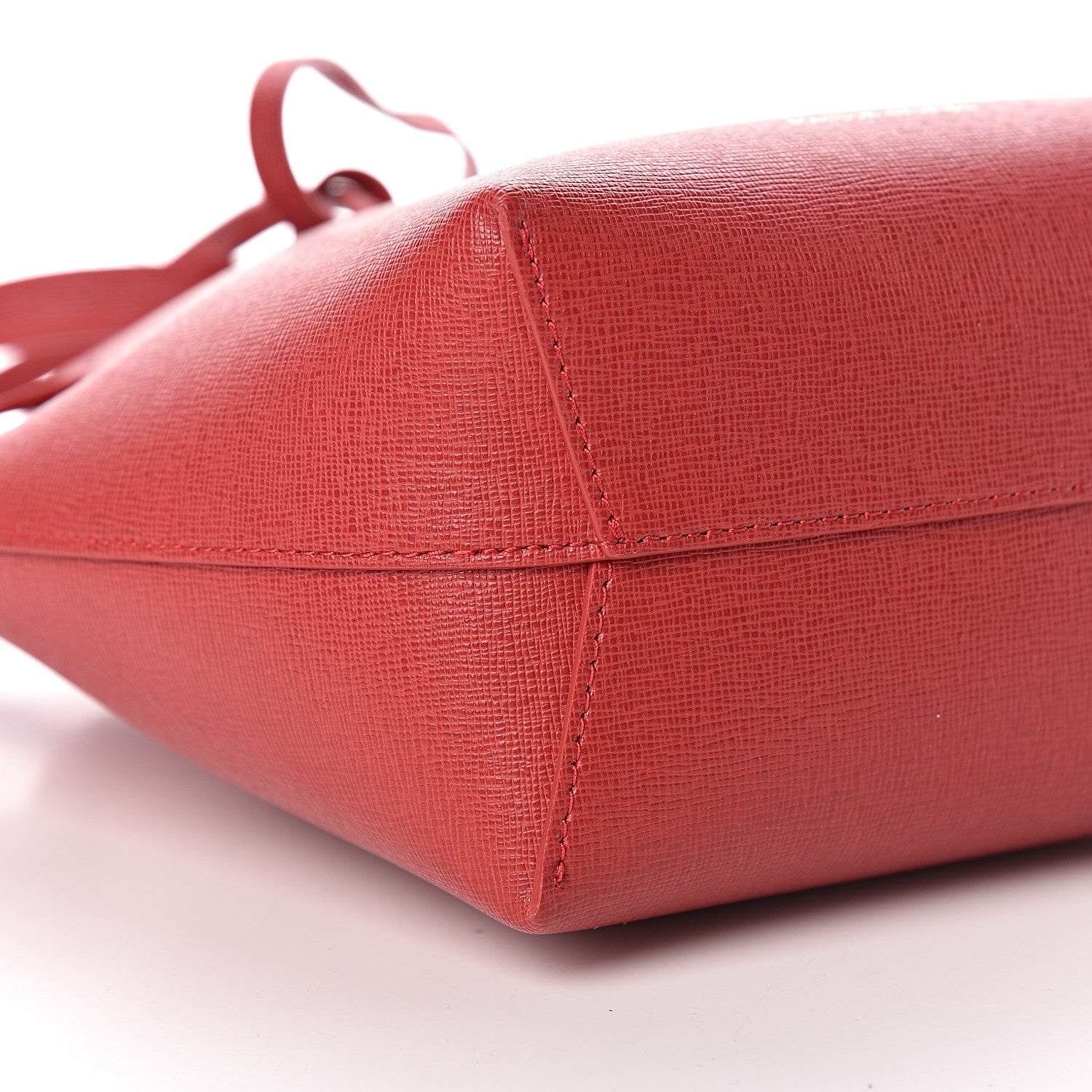 Mansur Gavriel Saffiano Mini Mini Bucket Bag Flamma Flamma 8 of 10
