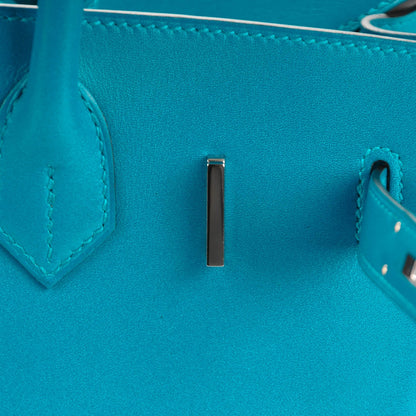 Hermes Tadelakt Birkin 30 Bleu Izmir 16 of 25