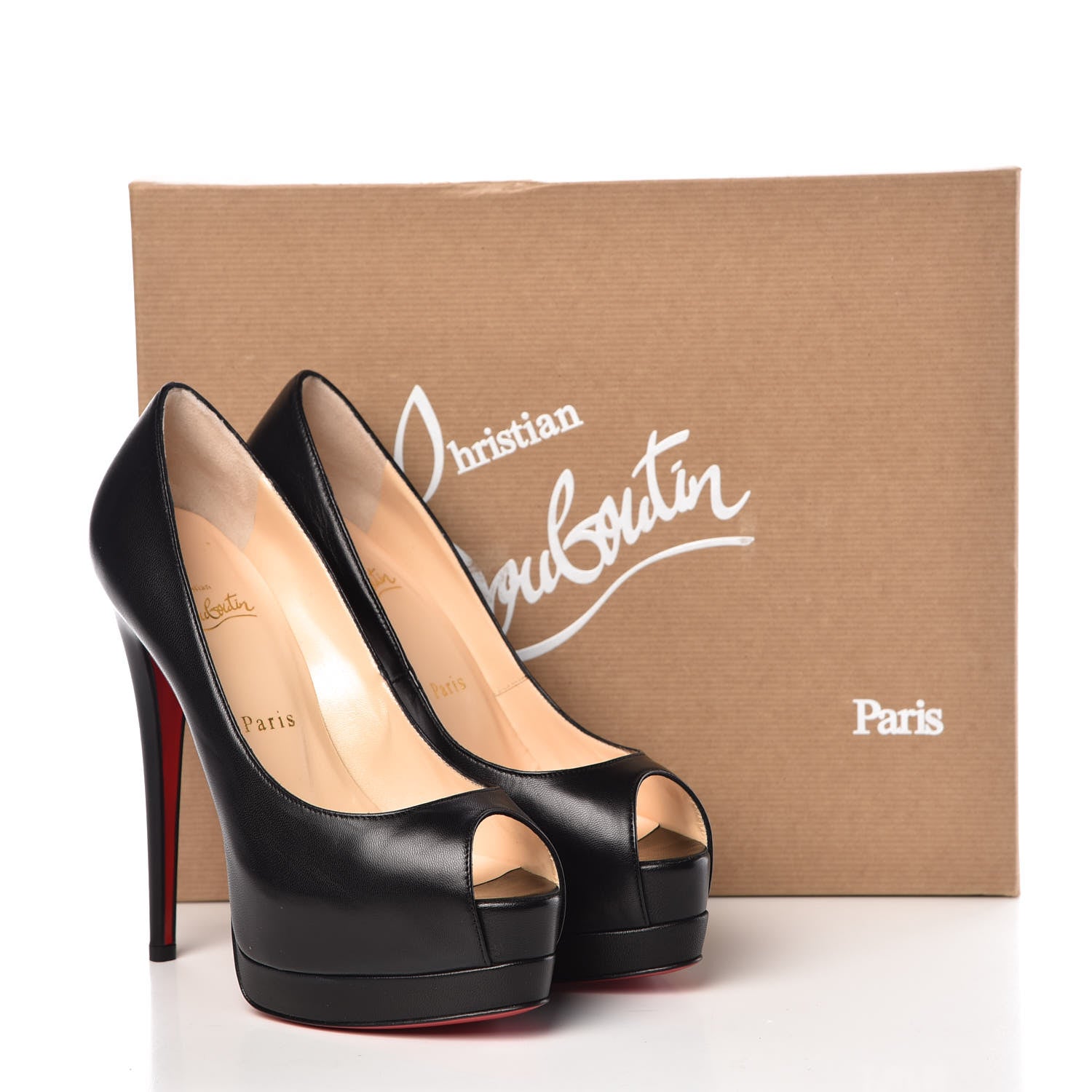 Christian Louboutin Kid Palais Royal 140 Pumps 37.5 Black 8 of 8