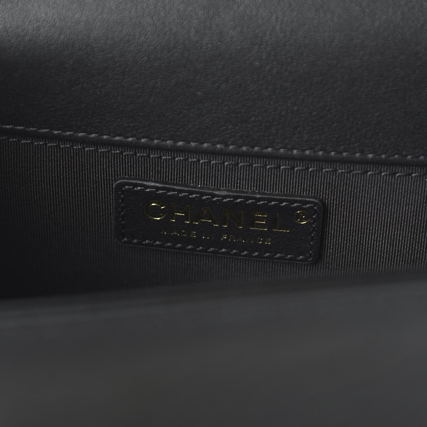 Calfskin Medium Boy Logo Top Handle Flap Black