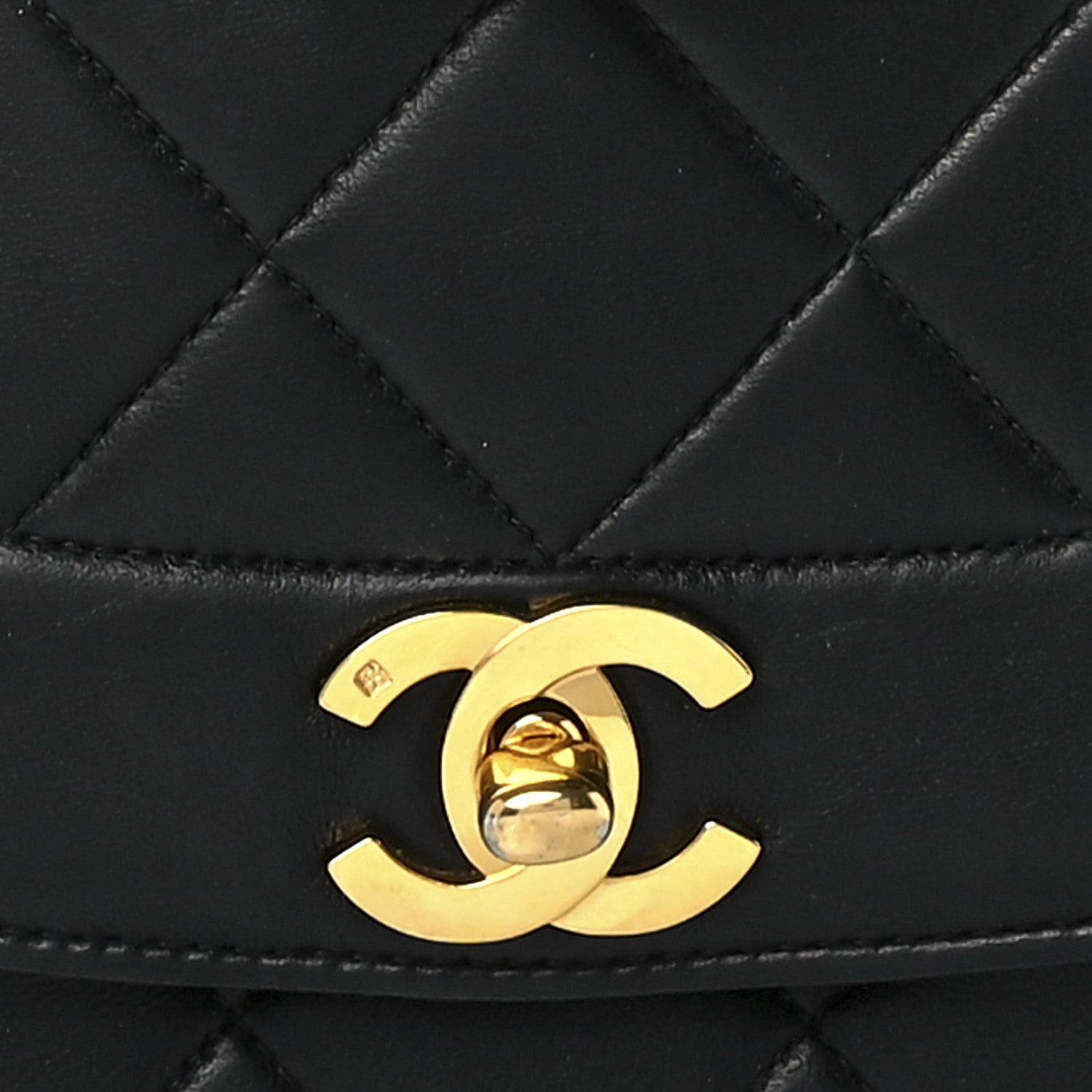 Chanel Lambskin Quilted Medium Single Flap Black 8 of 11