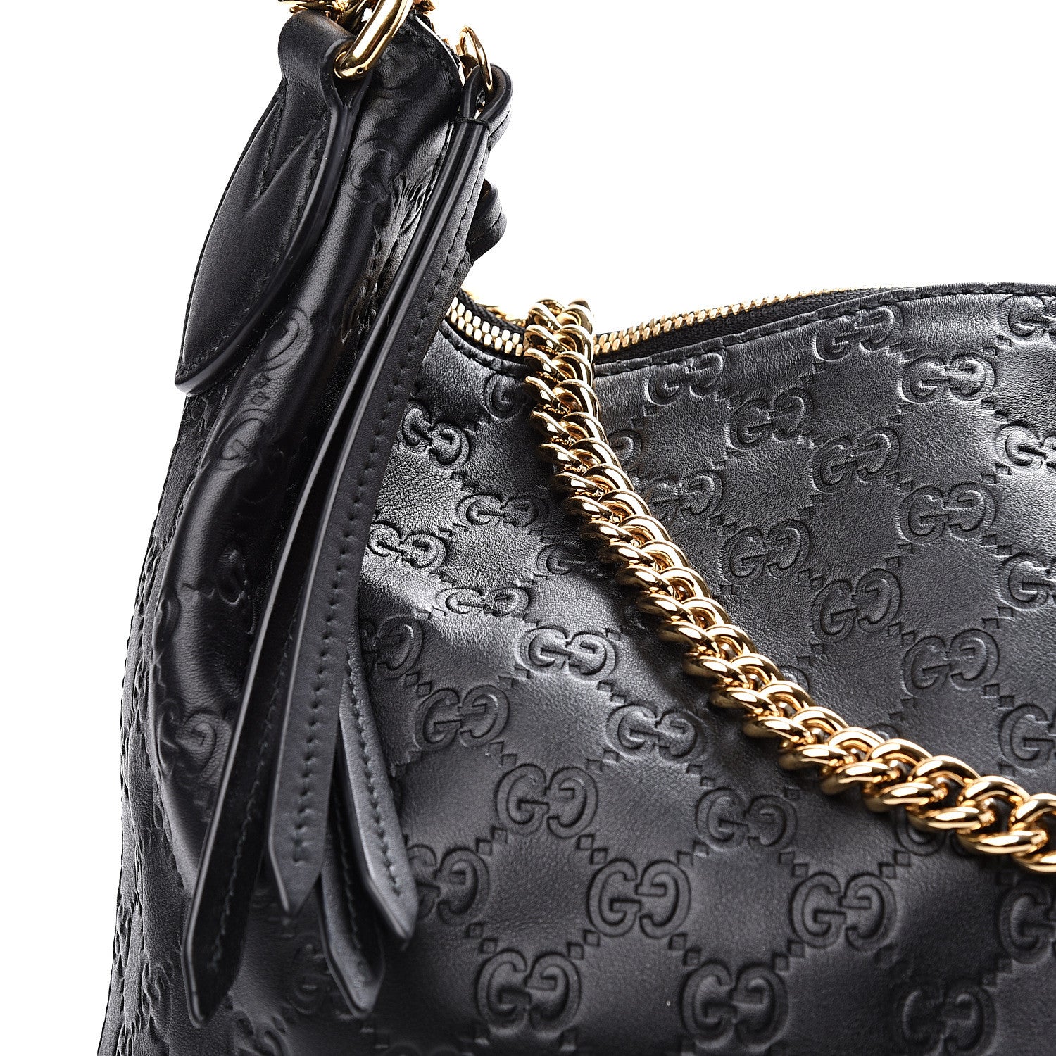 Gucci Guccissima Signature Large Linea A Hobo Black 10 of 10