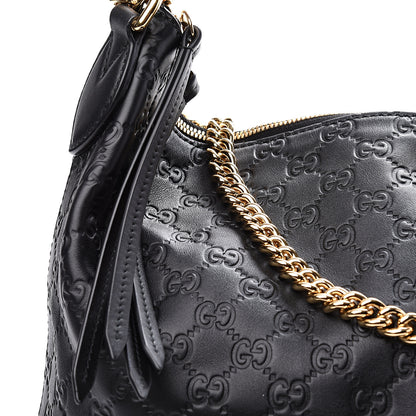 Gucci Guccissima Signature Large Linea A Hobo Black 10 of 10