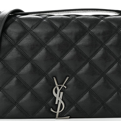 Saint Laurent Lambskin Quilted Mini Becky Chain Bag Black 7 of 9
