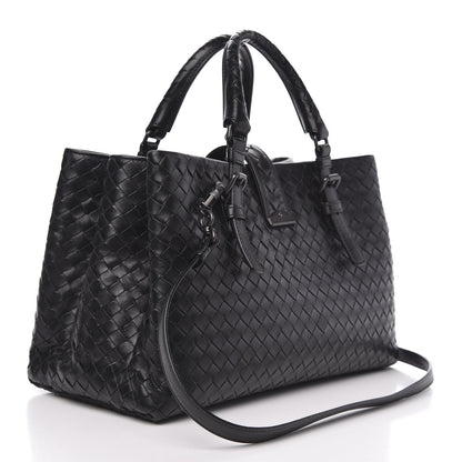 Bottega Veneta Light Calf Intrecciato Small Roma Black 3 of 13