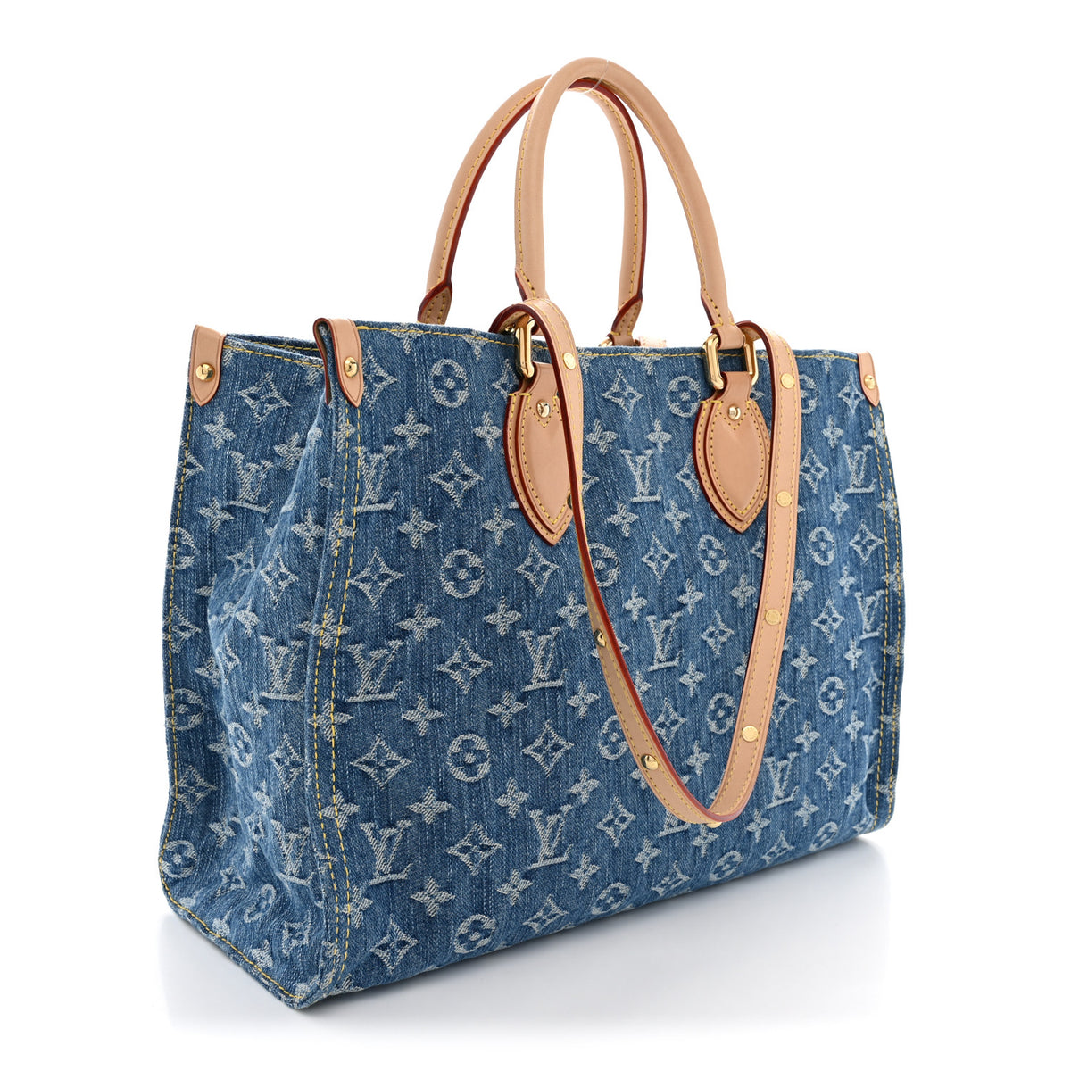 Monogram Denim Onthego MM Blue