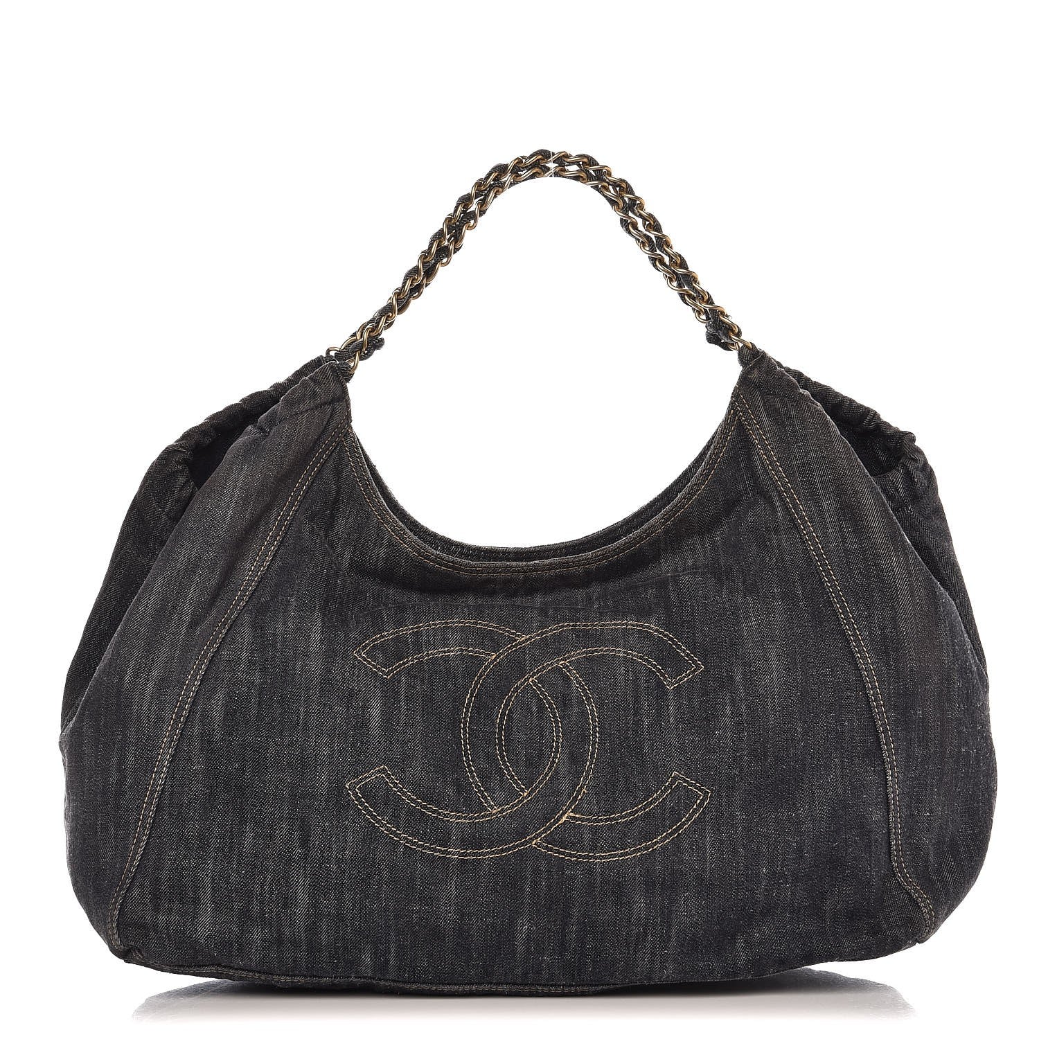 Chanel Denim XL Coco Cabas Tote Blue 1 of 12
