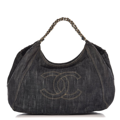 Chanel Denim XL Coco Cabas Tote Blue 1 of 12