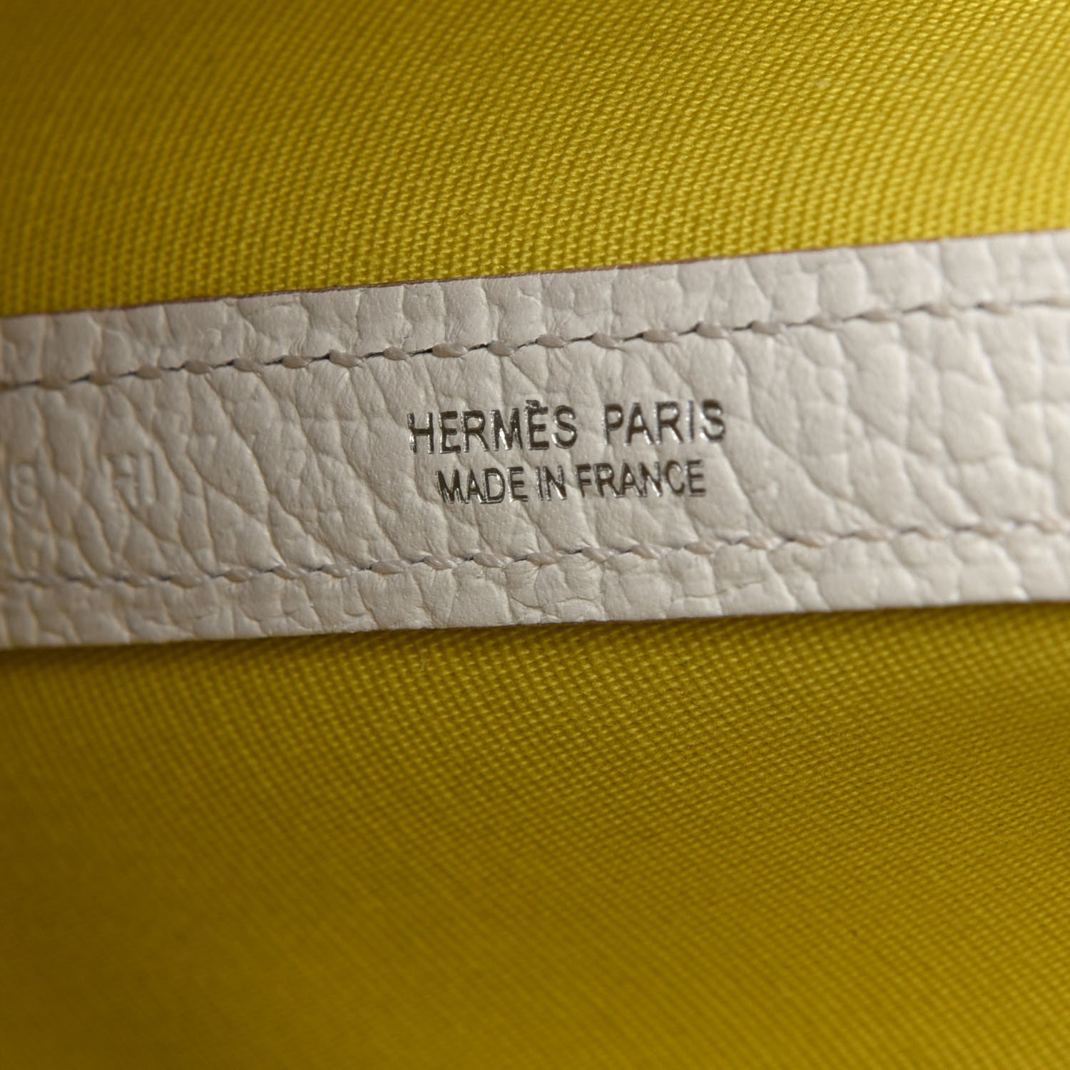Hermes Toile Officier Vache Country Garden Party 30 TPM Lime White 5 of 9