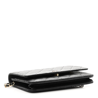 Chanel Caviar Quilted Wallet On Chain WOC Black 4 of 12