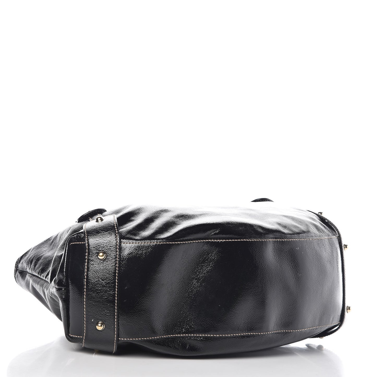Patent Medium Pelham Shoulder Bag Black