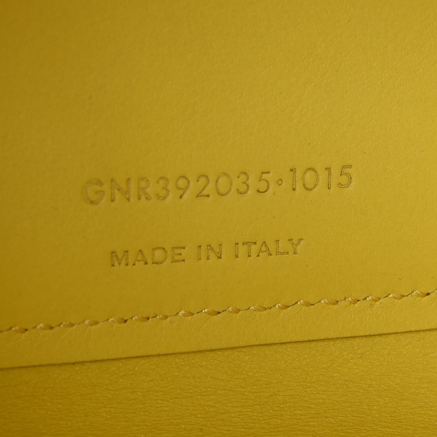 Grained Calfskin Nano Sac De Jour Jaune