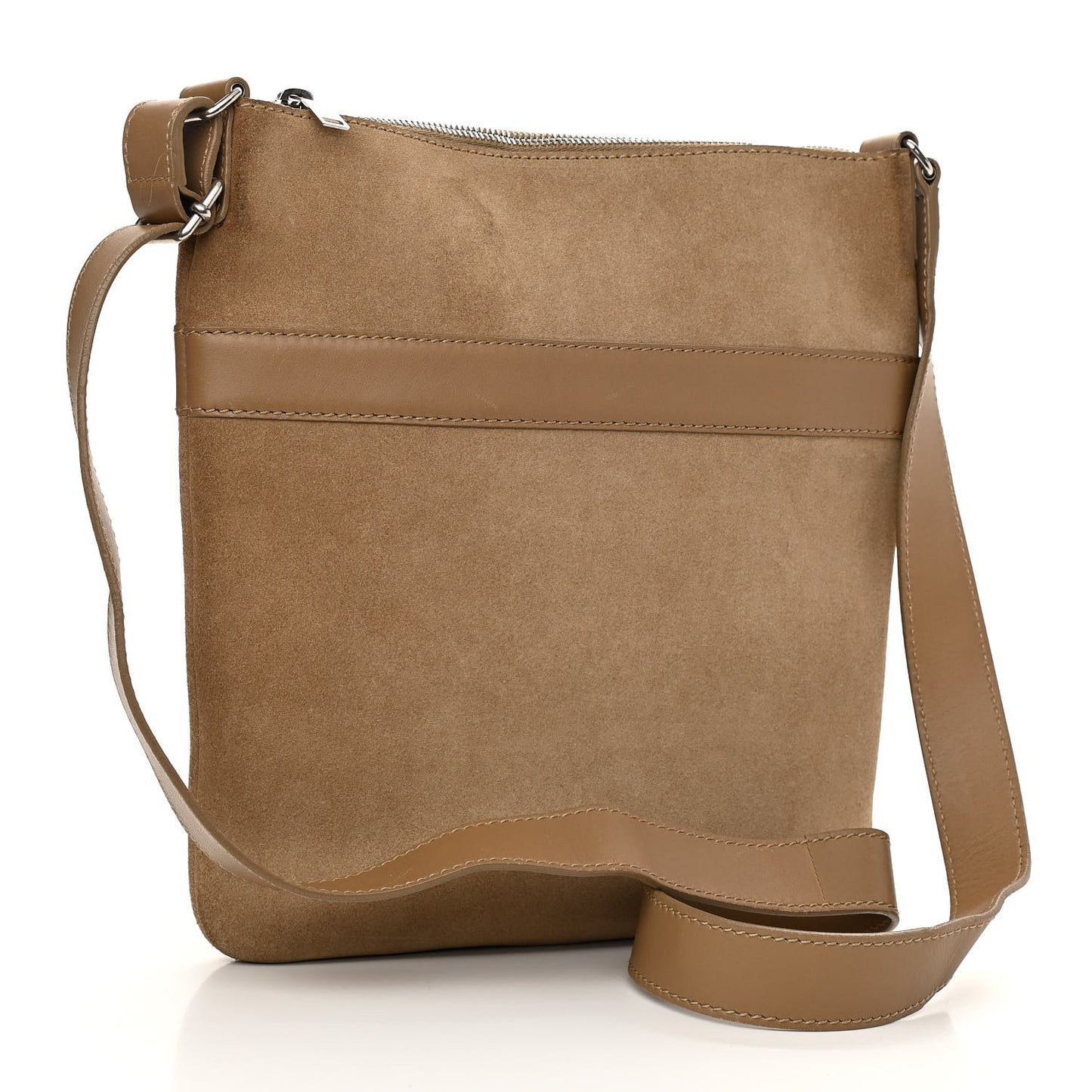 Suede Crossbody Beige